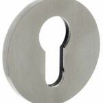 Olivari rozet rond met profielcilindergat RVS mat titaan PVD