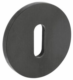 Olivari rozet rond met sleutelgat antraciet mat titaan PVD