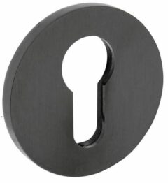 Olivari rozet rond met profielcilindergat antraciet mat titaan PVD