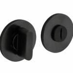 Olivari rozet toilet-/badkamersluiting rond antraciet mat titaan PVD