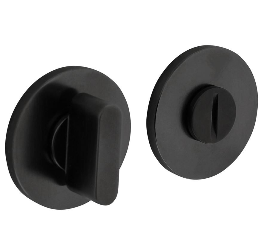 Olivari rozet toilet-/badkamersluiting rond antraciet mat titaan PVD