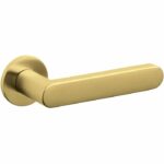 Olivari deurkruk Link op rozet messing mat titaan PVD