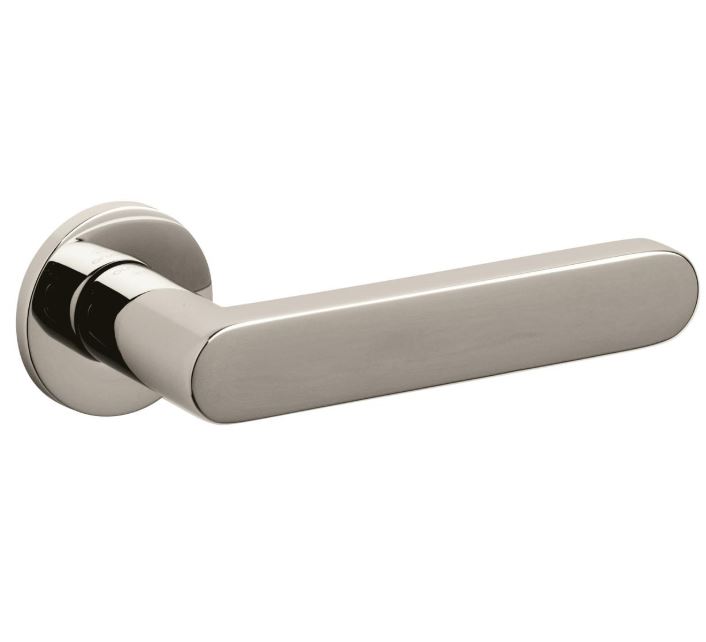 Olivari deurkruk Link op rozet nikkel titaan PVD