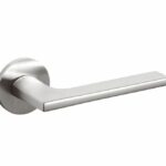 Olivari deurkruk Lotus op rozet rvs mat titaan PVD