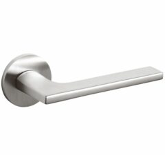 Olivari deurkruk Lotus op rozet rvs mat titaan PVD