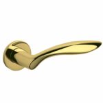 Olivari deurkruk Onda op rozet messing titaan PVD