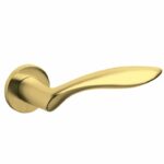 Olivari deurkruk Onda op rozet messing mat titaan PVD