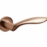 Olivari deurkruk Onda op rozet koper mat titaan PVD