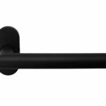 Deurkruk Hailey Op Ovaal Rozet Mat Zwart