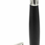 Intersteel handgreep Ton basic 95/170mm op vierkant rozet nikkel/zwart