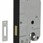 Intersteel Cilinder Kastslot Met Zwart Gelakte Voorplaat 20X175 mm