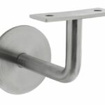 Leuninghouder M8 gebogen Vlak zadel RVS