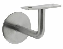 Leuninghouder M8 gebogen Vlak zadel RVS