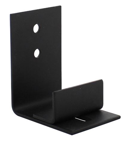 Verstelbare deurgeleider tbv onderzijde schuifdeur zwart