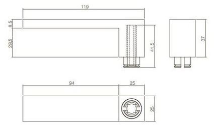 Intersteel deurklink Amsterdam met renovatieschild SL72 rvs - Afbeelding 4