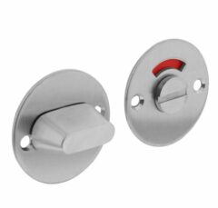 WC-sluiting 8mm rond plat 50x2mm RVS