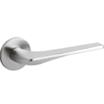 Olivari deurkruk Twist op rozet chroom mat