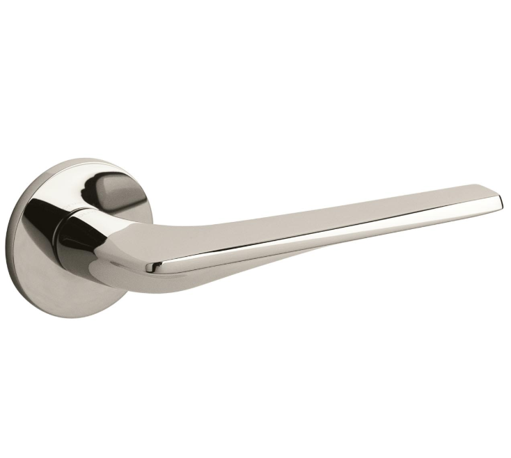 Olivari deurklink Twist op rozet nikkel titaan PVD