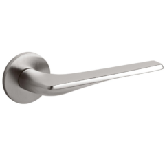 Olivari deurkruk Twist op rozet rvs mat titaan PVD