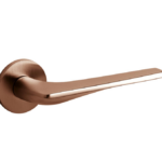 Olivari deurkruk Twist op rozet koper mat titaan PVD