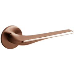 Olivari deurkruk Twist op rozet koper mat titaan PVD