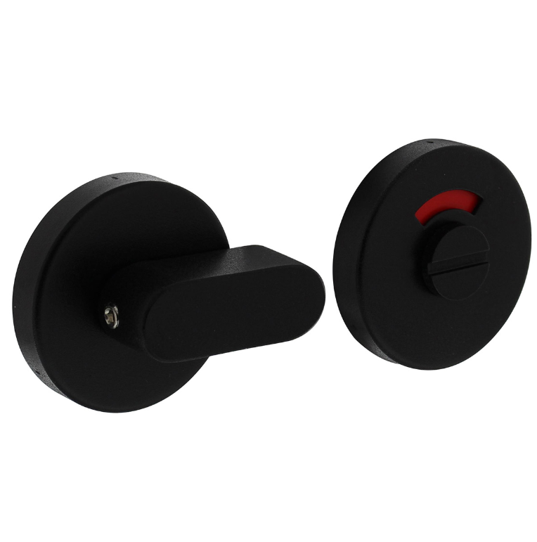 Intersteel wc-sluiting stift 8mm ø53x10mm met comfortknop rvs/mat zwart