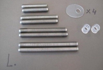 Set Deurgrepen T-schuin bevestigingsset