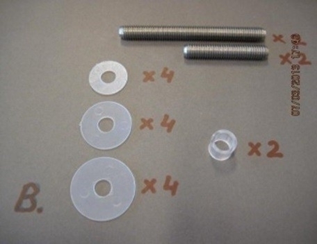 Intersteel set deurgrepen Recht 90° 630x80x30 HoH 600 mm rvs - Afbeelding 3