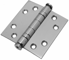 Kogellagerscharnier 7676 mm rechte hoek RVS gepolijst