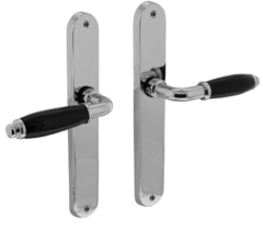 Intersteel deurklink Courgette met ovaal schild 238x39x9mm blind chroom