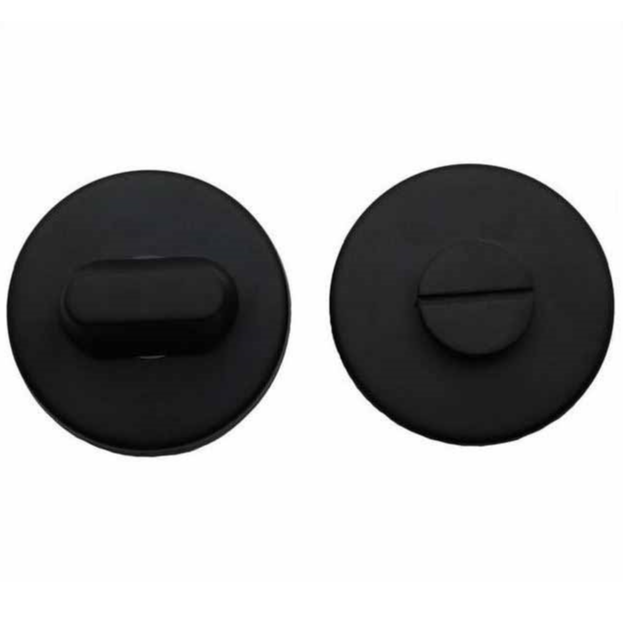 WC-Sluiting 8 mm Rond verdekt Blind Mat Zwart