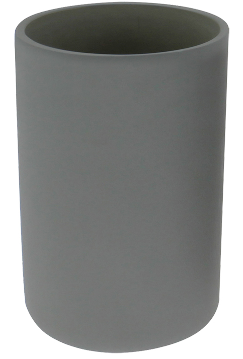 Differnz Jukon Tandenborstel/Bekerhouder Rond 110x70x70 mm Grijs