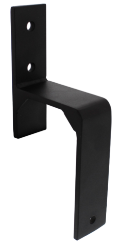 Set van 5 wandsteunen tbv parallel geplaatste schuifdeuren Mat Zwart