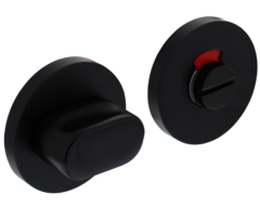 WC-sluiting 8 mm ø55x8mm Aluminium Zwart