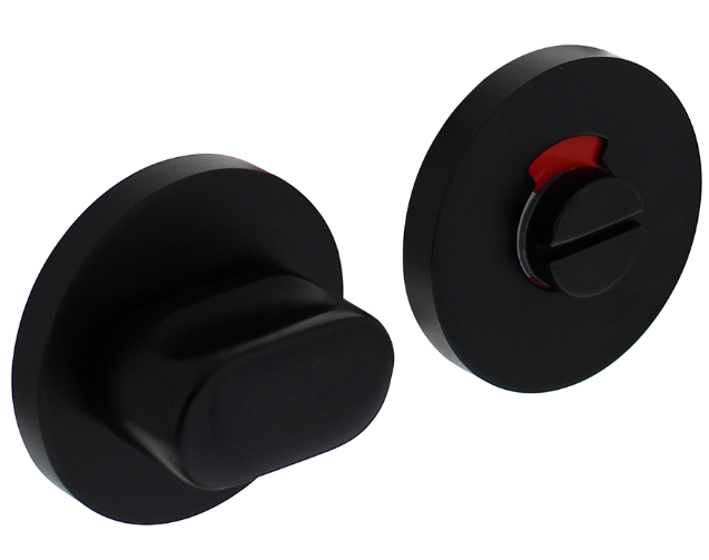 WC-sluiting 8 mm ø55x8mm Aluminium Zwart