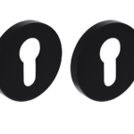 2 PC-Plaatjes ø55x8mm Aluminium Zwart