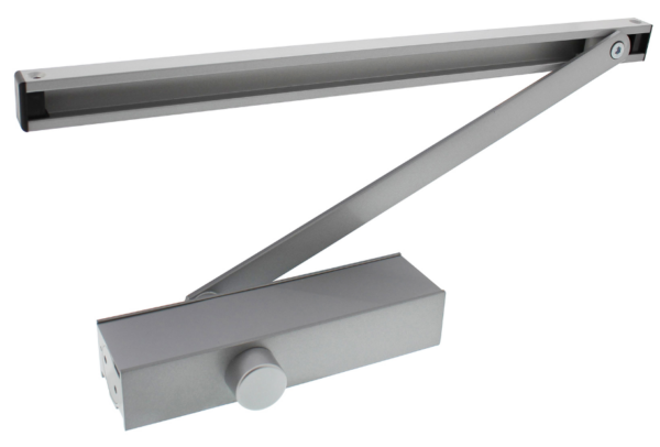 Intersteel deurdranger met glijarm 124 207x55x40 sluitkracht 3 zilvergrijs