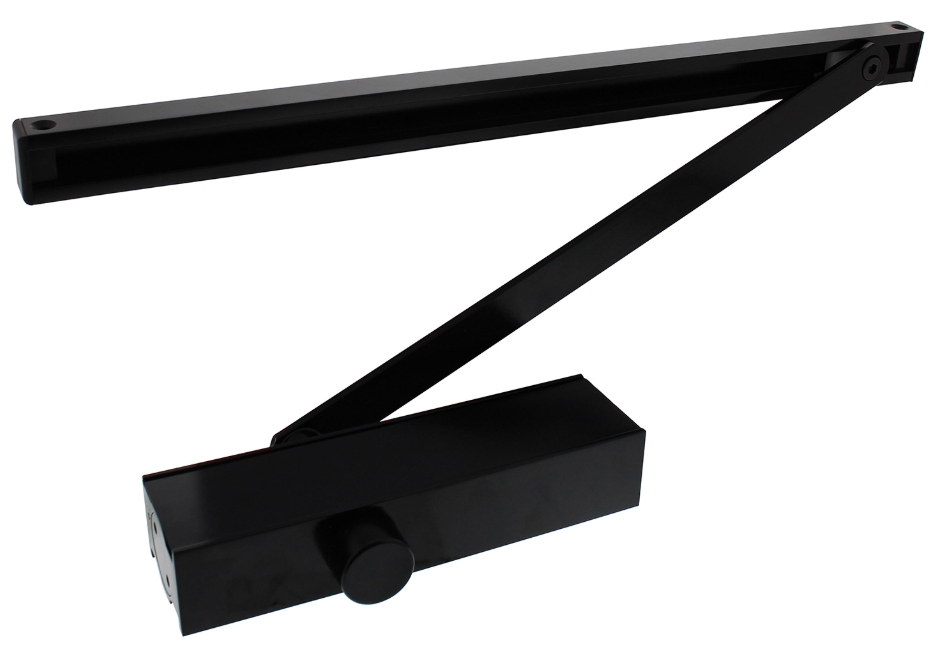 Deurdranger met glijarm 124 207x55x40 sluitkracht 3 Zwart