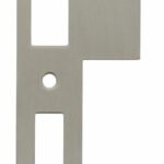 Intersteel Sluitplaat voor dag- en nachtschoot tbv woningbouwsloten rechthoekig met korte lip rvs