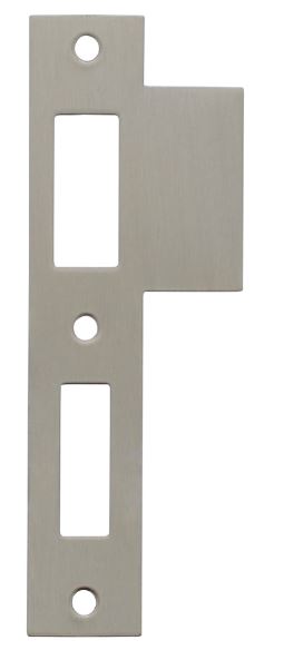 Intersteel Sluitplaat voor dag- en nachtschoot tbv woningbouwsloten rechthoekig met korte lip rvs