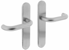 Deurkruk Rond op verdekt schild Ovaal blind RVS