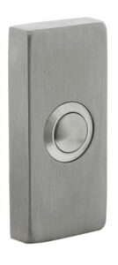 Beldrukker rechthoekig verdekt 65x30x10mm rvs