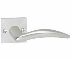 Deurkruk Windsor op Vierkant Rozet Aluminium F1