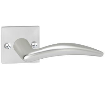 Deurkruk Windsor op Vierkant Rozet Aluminium F1