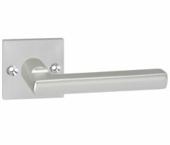 Deurkruk Leeds op Vierkant Rozet Aluminium F1