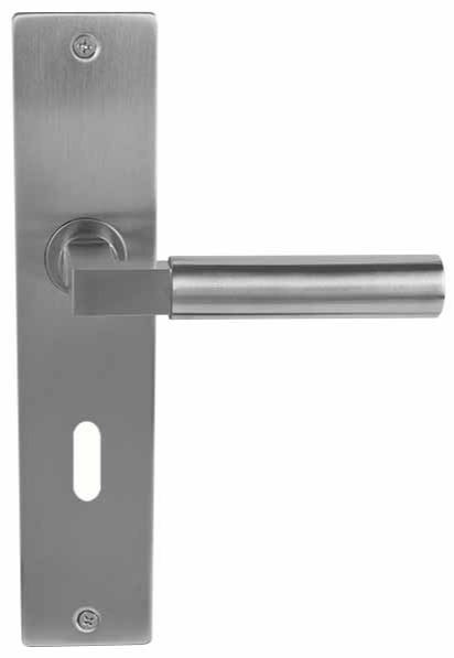 Deurkruk Bauhaus Massief RVS Op Schild SL56