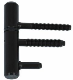 Inboorpaumelle voor houten deuren en kozijnen Zwart