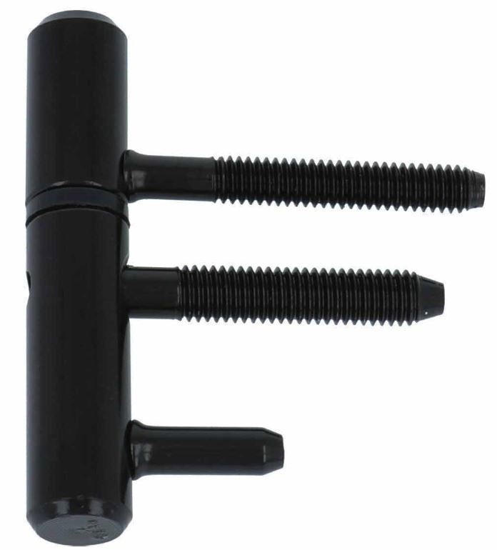 Inboorpaumelle voor houten deuren en kozijnen Zwart