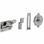 WC-overslag vlak en tekst “VRIJ / BEZET” nikkel