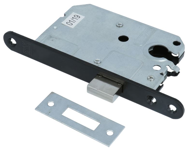 Kastslot euro cilinder met Zwart voorplaat